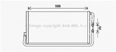 AVA QUALITY COOLING bw2568 -  Радиатор, охлаждение двигателя